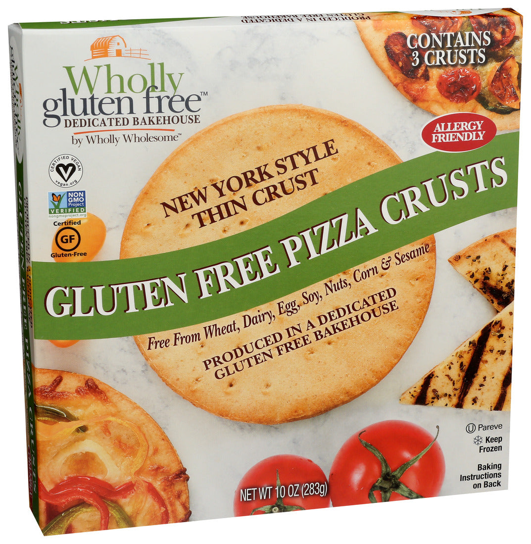 Wholly Wholesome, 3 Pack Gluten Free Pizzeria Crust, 10 Oz