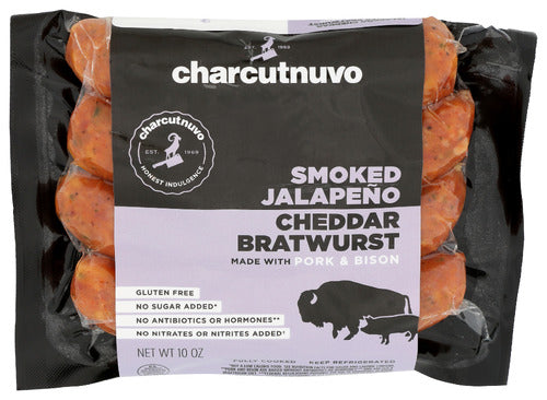 Bratwurst, Pork & Bison w/Jalapeno Ched