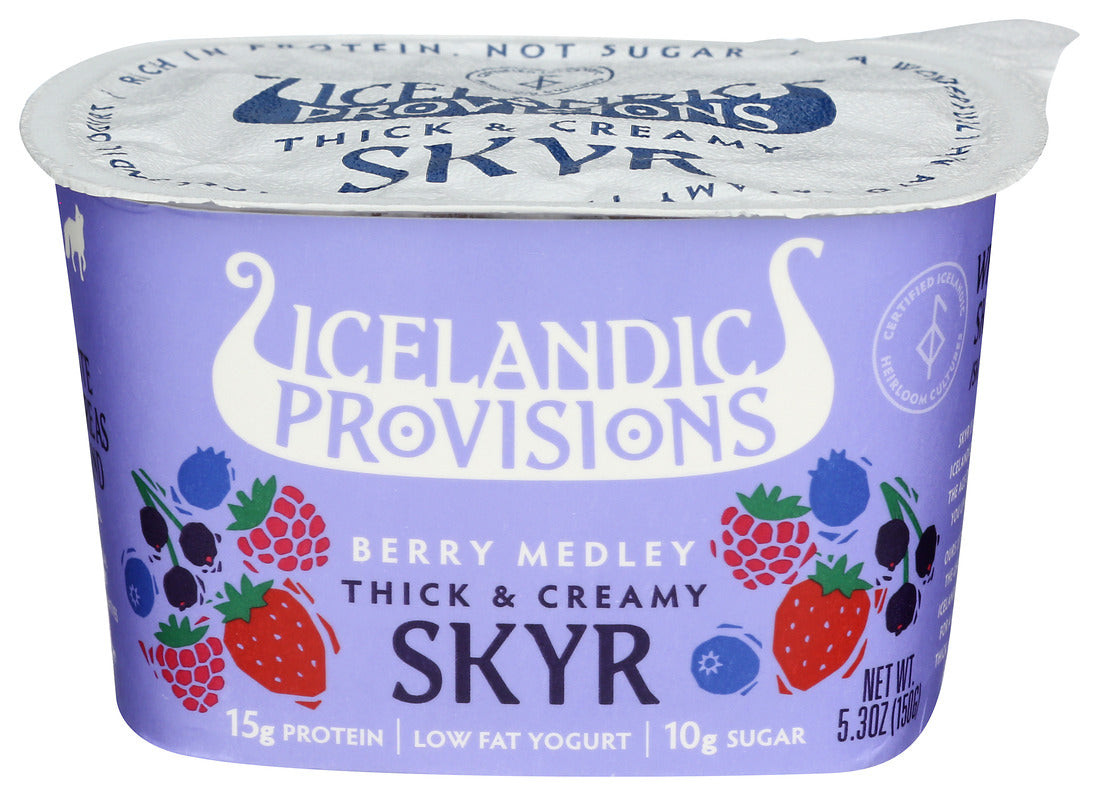 Icelandic Provisions, Berry Medley Skyr Yogurt, 5.3 Oz