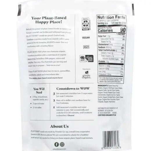 Plant Boss Mild Plant Taco 3.35 oz.
