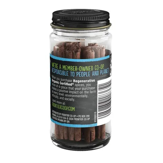 Frontier Co-op Ceylon Cinnamon Sticks, Regenerative Organic Certified® 0.60 oz.