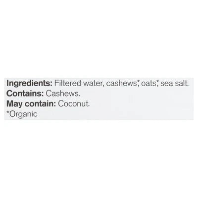 Organic, Dairy-Free Cashew Milk