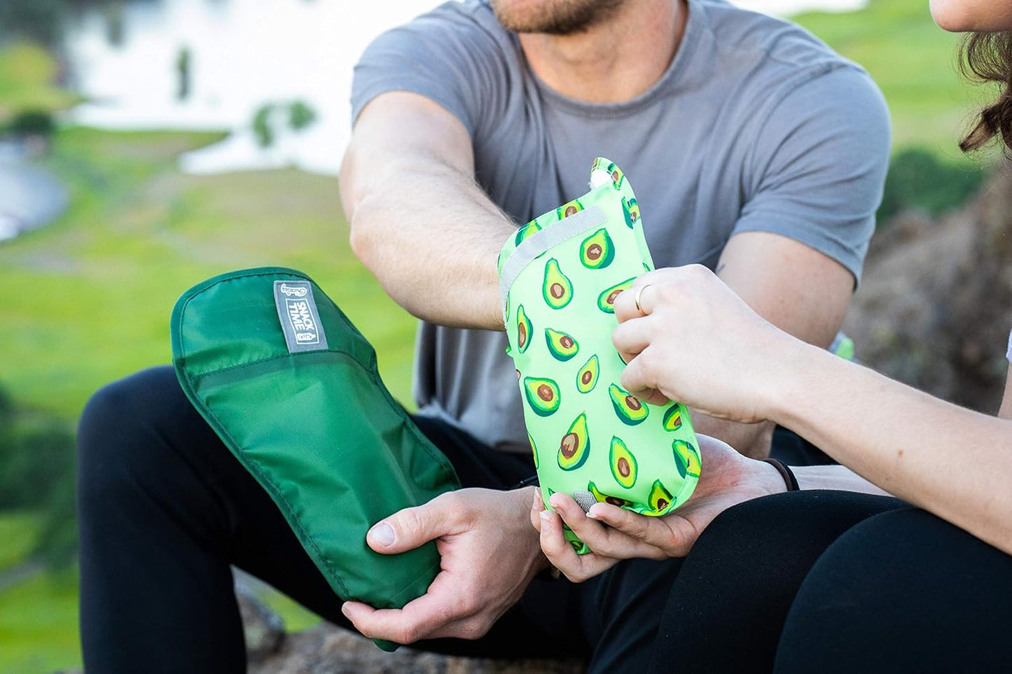 ChicoBag Reusable Avocado Snack Time Bags 3 Pack