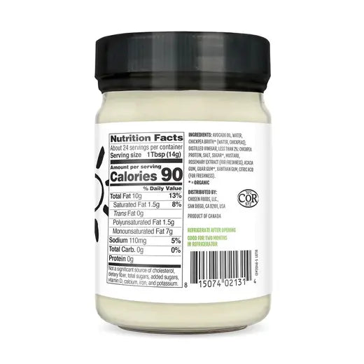 Chosen Foods Vegan Avocado Oil Mayo 12 fl. oz.
