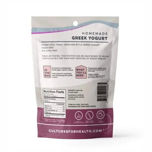 Cultures for Health Greek Yogurt Starter Culture