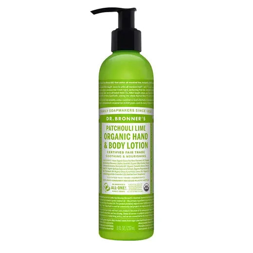 Dr. Bronner's Organic Patchouli Lime Lotion 8 fl. oz.