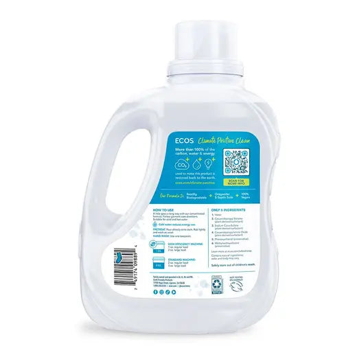 ECOS Free & Clear Hypoallergenic Laundry Detergent 100 fl. oz.