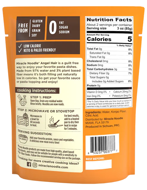 NOODLES RTE ANGL HAIR ORG - 7 OZ