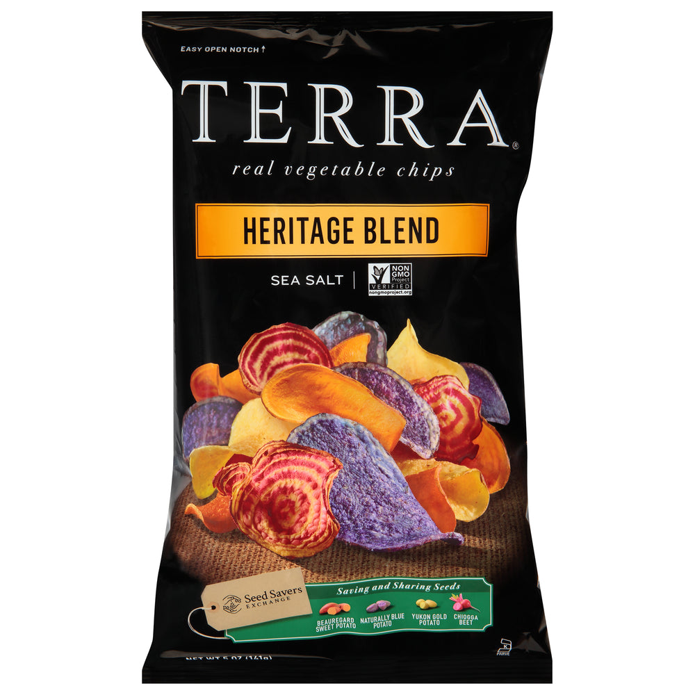 Terra Chips, Heritage Blend Real With Sea Salt, 5 Oz