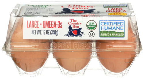 Organic Large Grade A Omega-3 Eggs