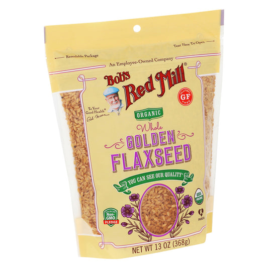 Bob's Red Mill, Organic Flaxseeds Golden, 13 Oz