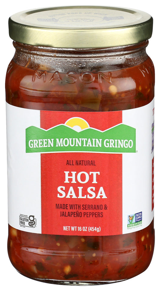 Green Mountain Gringo, Hot Salsa, Case Of 12, 16 Oz