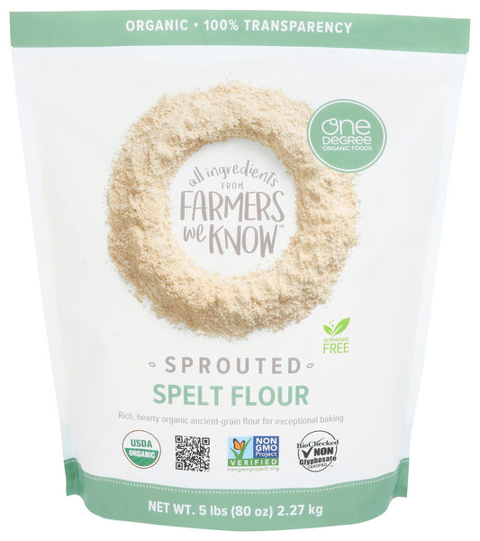 One Degree Organic Foods, Organic Sprouted Spelt Flour, 80 Oz