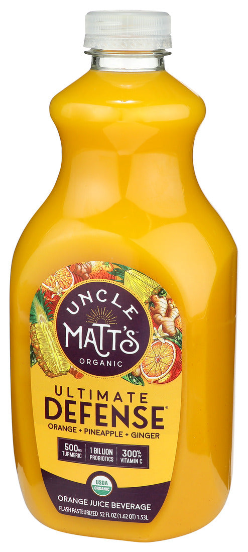 Uncle Matt's Organic, Orange Turmeric Ultimate Defense, Case Of 6, 52 Fl Oz