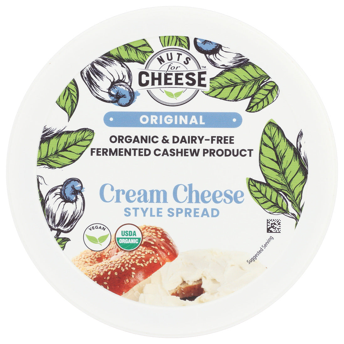 Nuts For Cheese, Nuts Cream Cheese Original, Case Of 6, 7.4 Oz