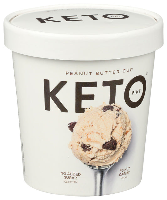 Keto Pint, Peanut Butter Cup Ice Cream, Case Of 8, 16 Oz