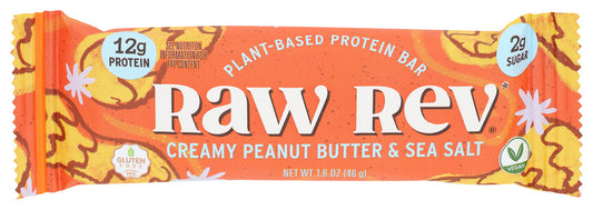 Raw Revolution, Glo Bar Creamy Peanut Butter And Sea Salt, 1.6 Oz