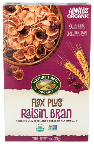 Cereal Flk Flax Plus Org - 14OZ
