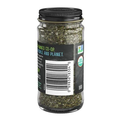 Frontier Co-op Sweet Basil Leaf, Cut & Sifted, Organic 0.56 oz.