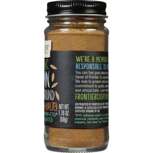 Frontier Co-op Cumin Seed, Ground, Organic 1.76 oz.