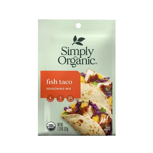 Simply Organic Fish Taco Seasoning Mix 1.13 oz.