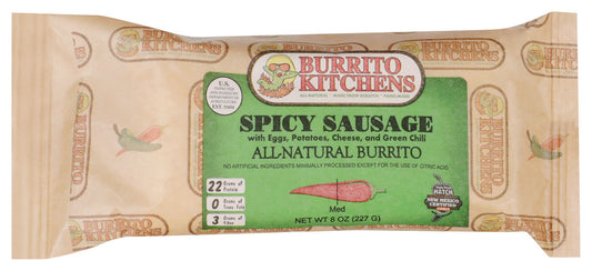 Burrito Spcy Sausage Brkf - 8OZ