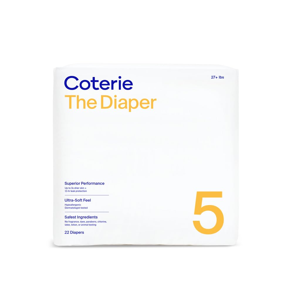 Coterie, 27+ Lb Size 5 Babybel Diaper, 22 Ct