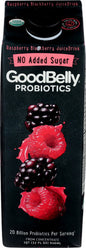 Good Belly, No Added Sugar Raspberry Blackberry Juice, 32 Oz