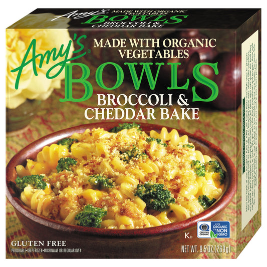 Amy's, Broccoli And Cheddar Bake Bowl, Case Of 12, 9.5 Oz