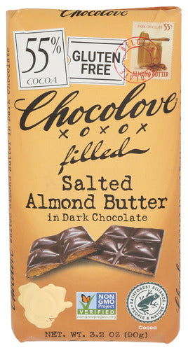 Choc Bar Dk Alm Btr - 3.2OZ