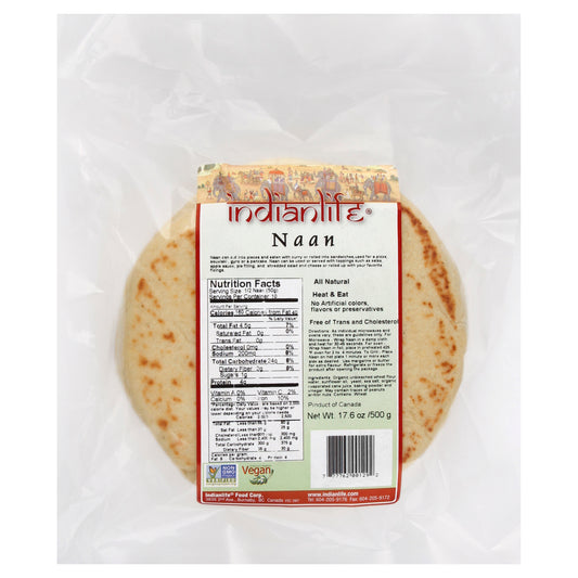 Indian Life Foods, Naan, 4 pk, 17.6 Oz