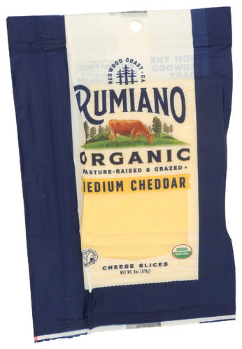 Medium Cheddar Cheese Slices - 6 oz