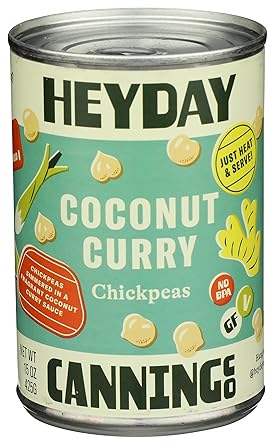 HeyDay Canned Coconut Curry Chickpeas - 15.0 oz