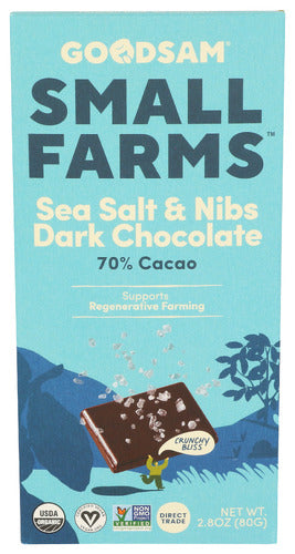 Choc Bar Dark Ssalt Nibs - 2.8OZ