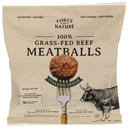 Beef Meatblls Grssfd Ital - 14OZ