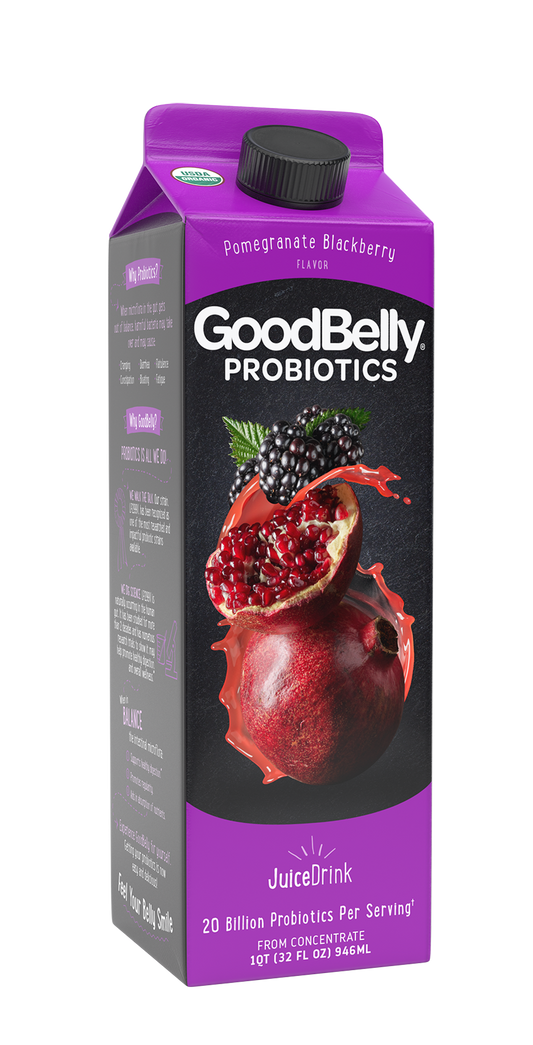 Good Belly, Probiotic Juice Pomegranate Blackberry One Q, 32 Oz