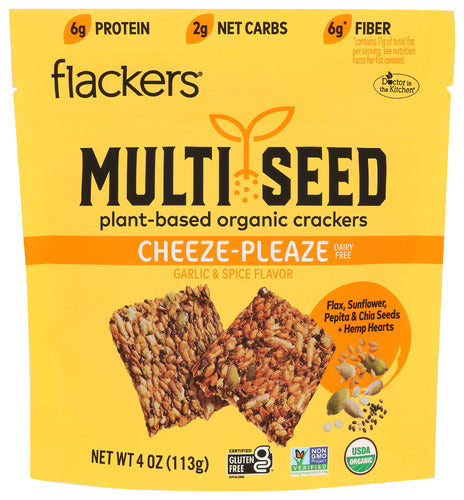 Flackers Crackers Sd Mlti Chz Plz - 4OZ