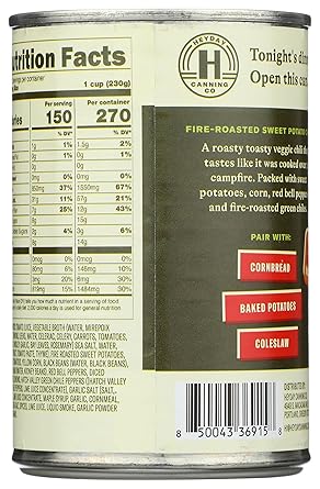 HeyDay Canned Fire-Roasted Sweet Potato Chili - 15.0 oz