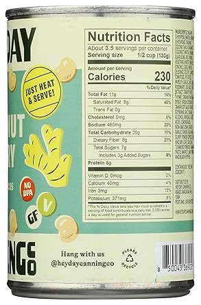 HeyDay Canned Coconut Curry Chickpeas - 15.0 oz