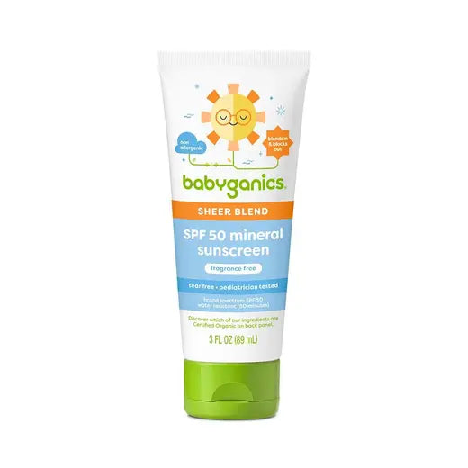 Babyganics Fragrance-Free Baby Sheer Blend Sunscreen Lotion SPF 50 3 fl. oz.