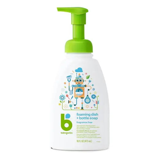 Babyganics Fragrance-Free Foaming Dish & Bottle Soap 16 fl. oz.