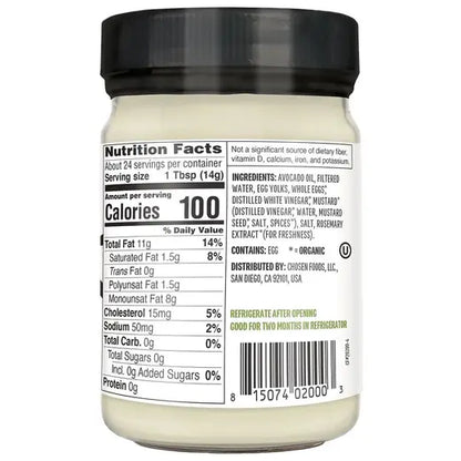 Chosen Foods Traditional Avocado Oil Mayo 12 fl. oz.