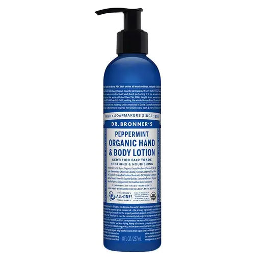 Dr. Bronner's Organic Peppermint Lotion 8 fl. oz.