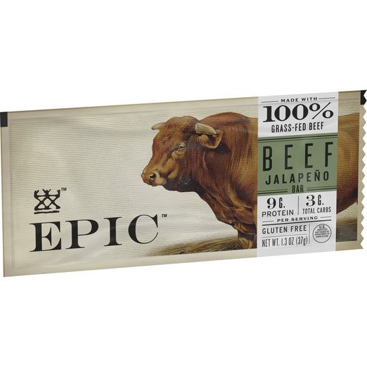 Epic International, Provisions Beef Jalapeno Bar, 1.3 Oz