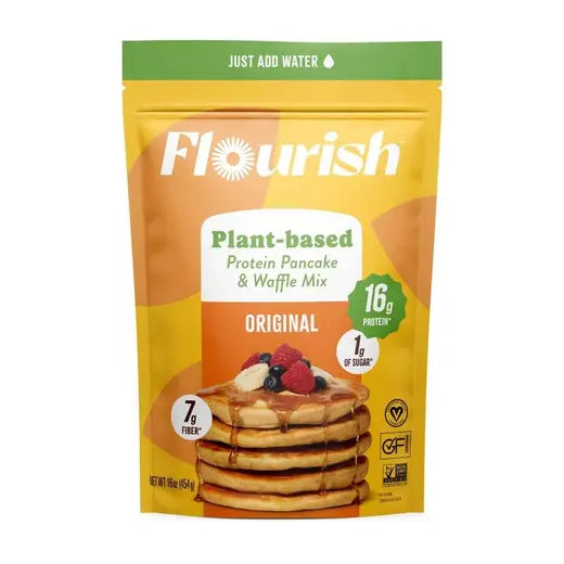 Flourish Plant Based Original Pancake Mix 16 oz.