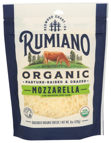 Cheese Mozzarla Shred Org - 6OZ