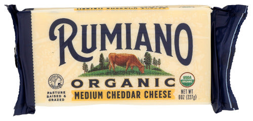 Cheese Bar Chdr Medm Org - 8OZ