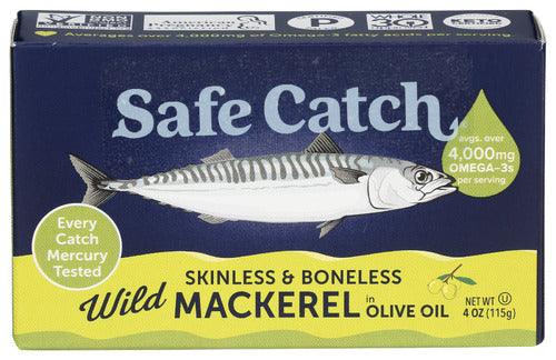 Mackerel Oliveoil Boneles - 4OZ
