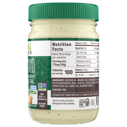 MAYO, PESTO, AVOCADO OIL