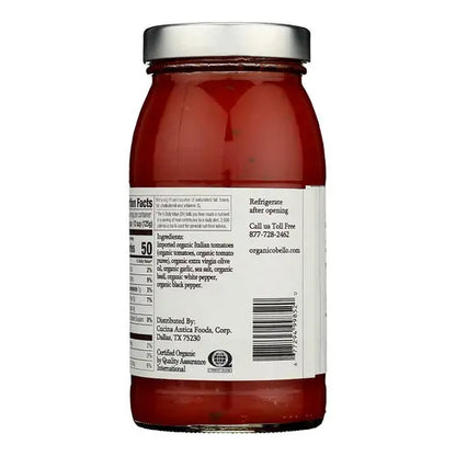 Organico Bello Organic Mamma's Recipe Pasta & Cooking Sauce 25 oz.